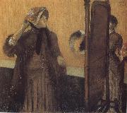 Edgar Degas In  the Store painting